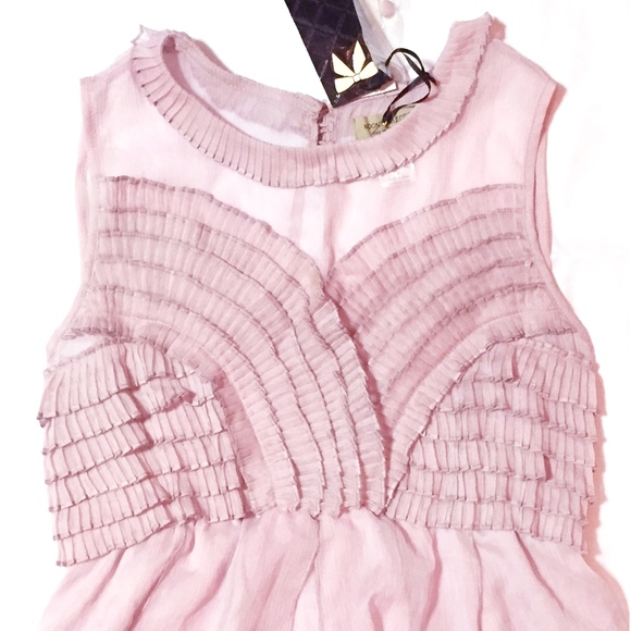 NWT Ruffle Chiffon Cocktail Party Dress - Picture 2 of 7